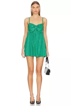 Лучшее мини-платье с бантом Show Me Your Mumu, зеленый