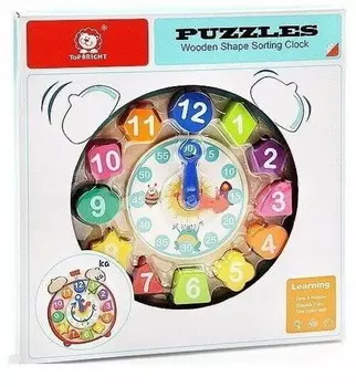 Лучшие яркие деревянные часы, изучающие фигуры чисел ToP BRIGHT