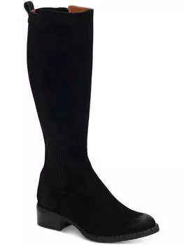 Лучшие женские высокие кожаные сапоги Chelsea Tall до колена Gentle Souls by Kenneth Cole, черный