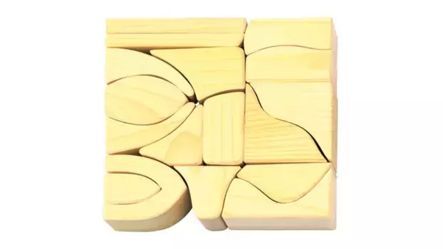 Lucky Beetle Красочный мир фигур большие строительные блоки, натуральные Glueckskaefer