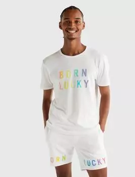 Lucky Brand Мужская футболка Pride Born Lucky Gender Neutral