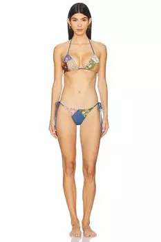 Lucky хлопковый мини-комплект бикини с треугольником Zimmermann, spliced