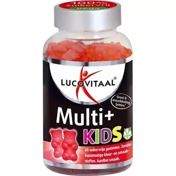 Lucovitaal Витаминные жевательные конфеты Multi+ Kids 60 жевательных конфет