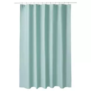 LUDDHAGTORN Занавеска для душа, бирюзовый, 180x200 см IKEA