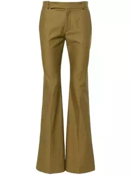 Ludovic de Saint Sernin расклешенные брюки Bum строгого кроя, зеленый