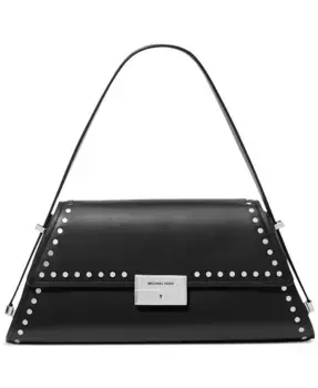 Людовская маленькая кожаная трансформируемая сумка через плечо Michael Kors, черный