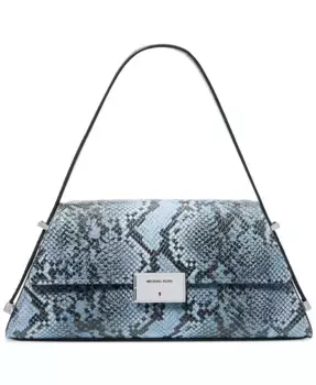 Людовская маленькая кожаная трансформируемая сумка через плечо Michael Kors, синий
