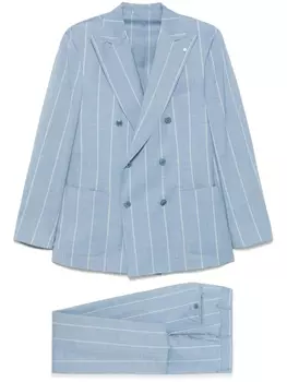 LUIGI BIANCHI MANTOVA костюм в тонкую полоску, синий