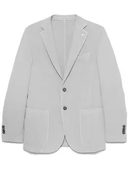 LUIGI BIANCHI MANTOVA однобортный пиджак, серый