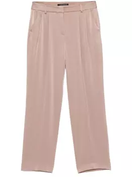 Luisa Cerano атласные брюки, коричневый