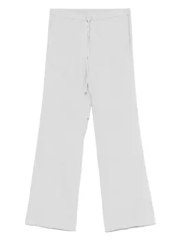 Luisa Cerano брюки из смесового льна, серый