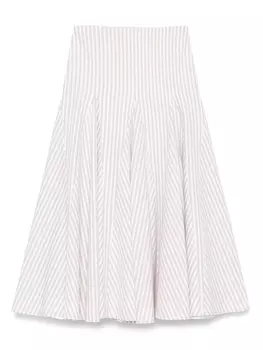 LUISA SPAGNOLI юбка миди, белый