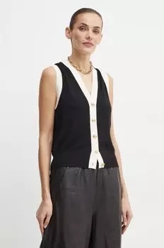 Luisa Spagnoli жилет MONGIOVINO, черный