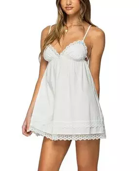 Луиза Лейси Бэбидолл Мини-платье Edikted, белый