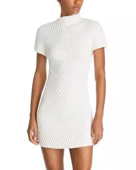 Лука Трикотажное Платье Cult Gaia, слоновая кость/кремовый