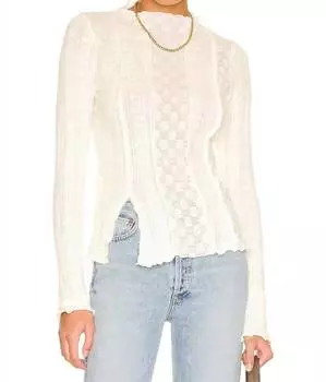 Lula Топ в Гардении Free People, цвет gardenia