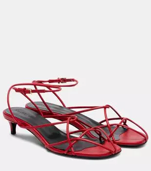 Лулу 35 кожаные босоножки на ремешке Khaite, Carmine