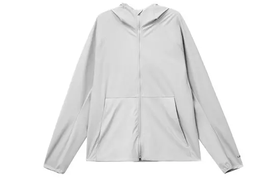 Lululemon Pace Breaker Повседневная спортивная куртка с капюшоном и длинными рукавами, цвет Steam White/VPOR