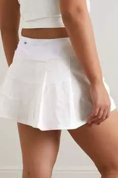 LULULEMON юбка мини Pace Rival Swift, белый