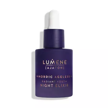 Lumene Nordic Ageless Ajaton Radiant Youth Night Elixir разглаживающий и омолаживающий ночной эликсир 30мл