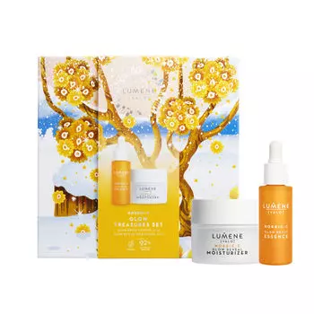 Lumene Nordic-C Valo Glow Treasures Set Эссенция Glow Boost 30 мл + Увлажняющее средство Glow Reveal 50 мл