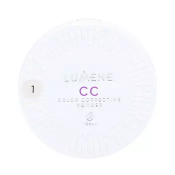 Lumene, Прессованная корректирующая пудра Color Correcting, 01, 10 г