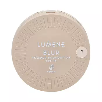 Lumene, Стойкая прессованная пудра Blur Longwear, SPF 15, 1, 10 г