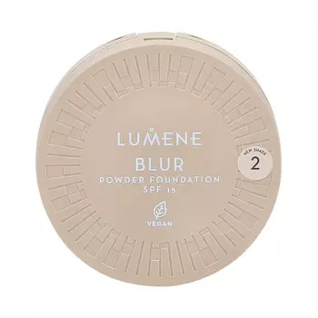 Lumene, Стойкая прессованная пудра Blur Longwear, SPF 15, 2, 10 г