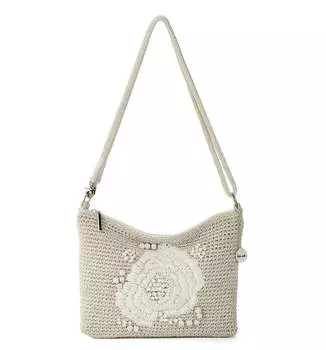 Люми через плечо The Sak, цвет Hand Crochet - Natural Flower Embroidery