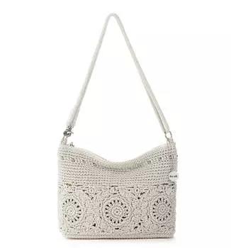 Люми через плечо The Sak, цвет Hand Crochet - Natural Medallion