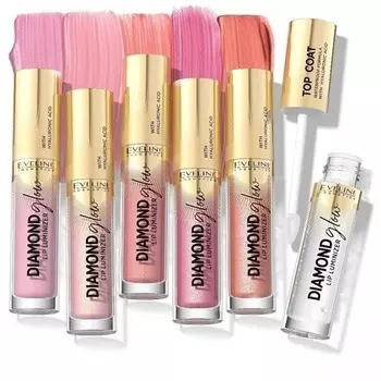 Люминайзер для губ Diamond Glow с гиалуроновой кислотой 4,5 мл - № 07 Golden Dust, Eveline