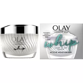 Luminous Whip Moisturizer 50 мл 2 в 1 крем для лица и праймер с ниацинамидом, Olay