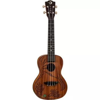Luna Guitars Coral Solid Mahogany Концертная гавайская гитара