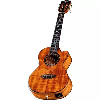 Luna Guitars Vineyard Koa Тенор Акустическая-электрическая гавайская гитара Gloss Natural