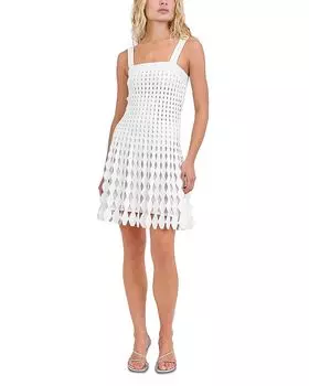 Луна Мини-платье SIMKHAI, слоновая кость/кремовый