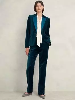 Лунные бархатные брюки Hobbs, цвет Riverside Blue