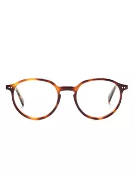 Lunor очки в круглой оправе, коричневый