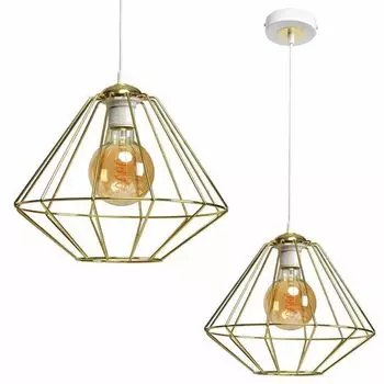 Lupo Белый/Золотой Подвесной Светильник 1Xe27 Потолочный Светильник Потолочный Светильник Подвесной Светильник Milagro