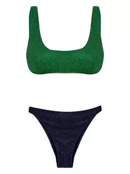 Люрекс бикини Osree, зеленый