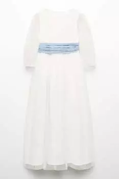 Люси вырезала длинное платье Mango, белый