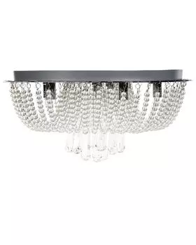 Люстра BELIANI из железа, серебряный потолочный светильник с кристаллами, хромированное освещение в гостиной-столовой в стиле гламур, серебро