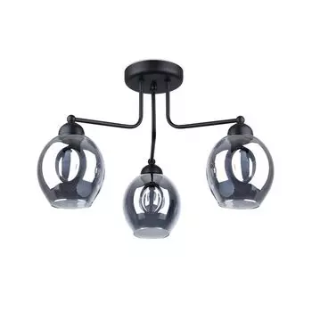Люстра FILLAN 3 черная 3xE27 60Вт сталь 36x54x54см Sollux Lighting, черный