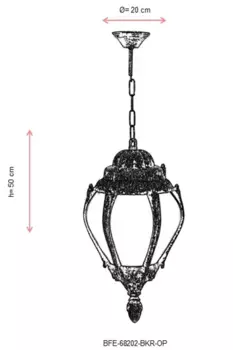 Люстра Opviq, коричневый