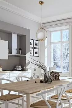 Люстра Opviq полумесяц-STL1844, золото