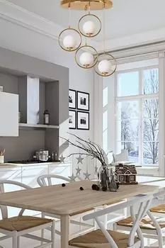 Люстра Opviq полумесяц-STL1846, золото