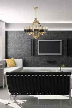 Люстра Opviq полумесяц-STL1926, золото