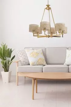 Люстра Opviq полумесяц-STL1949, золото