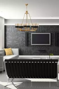 Люстра Opviq полумесяц-STL1951, золото