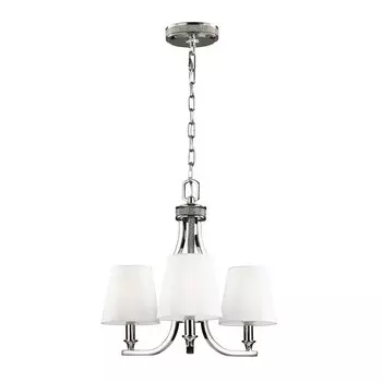 Люстра, подвесной светильник, сталь никель, D 45,7 см etc-shop