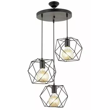 Люстра Sapphire Light Lily, 3 Части - Черный Safir Light